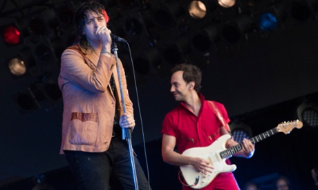 The Strokes performing at British Summer Time Hyde Park festival, in Hyde Park, London.