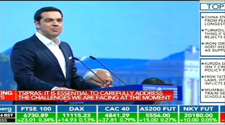 Alexis Tsipras, in St Petersburg, June 19 2015