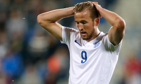 Harry Kane gets in some early practice in an England shirt.