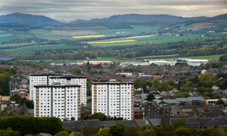 A view over Dundee. The city has some of the most deprived areas in the UK.