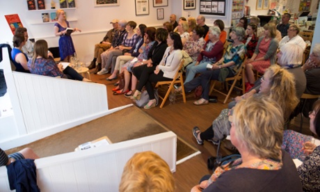 Booklovers attend an evening with Picador authors Rebecca Wait, David Whitehouse and Sarah Butler at Booka.