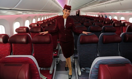 A flight attendant with Qatar Airways, which demands its crew live under curfew in monitored accommodation, and restricts their movements, relationships and family life.