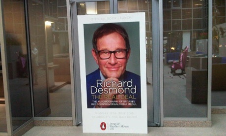 Richard Desmond's book promotion at the Express