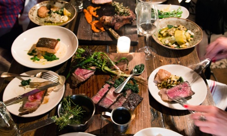 Gourmet feast of food --- Image by   Jessica Sample/Corbisadultappetizerbeverageblurbody partbowlcontainercroppedcutlerycutting boarddiningdinner partydishdrinking glasseatingfemaleflatwarefoodfurnituregourmetgrouphandsindoorsjugkitchenwareluxurymalemenpartypeopleplateprepared foodselective focusskillsocial eventspoontabletablewaretastingview from abovewine glasswomen