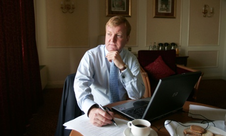 Charles Kennedy in September 2005, preparing his speech to the Liberal Democrat conference in Blackpool.