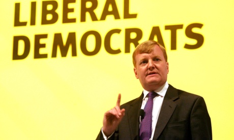 Former Liberal Democrat leader Charles Kennedy speaks at the party conference in Brighton