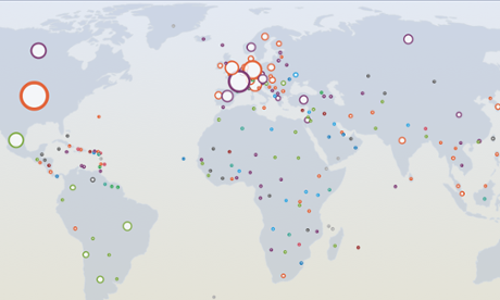 OECD Better Life index map