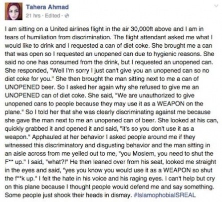 tahera ahmad united airlines