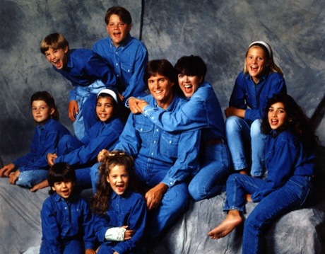 Bruce Jenner with the Kardashian-Jenner clan.