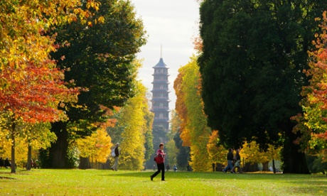 The Pagoda in Kew Gardens, which has an even number of floors while true Chinese pagodas have an uneven number for good luck.