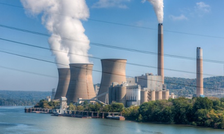 A coal-fired power station operated by FirstEnergy on the Ohio River near Shippingport, Pennsylvania.