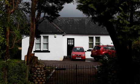 Charles Kennedy's house in Fort William on Tuesday.