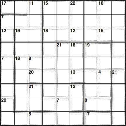 killer sudoku 101 puzzles