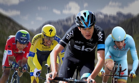 Nairo Quintana, Alberto Contador, Chris Froome and Vincenzo Nibali.