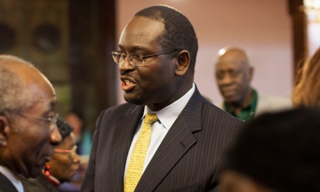 Clementa Pinckney among the congregation at Emanuel African Methodist Episcopal Church in Charleston, South Carolina, in December 2012.