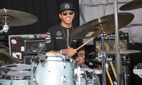 What music do you think Lewis Hamilton is into? I'm going to guess he's big on his smooth R&B joints