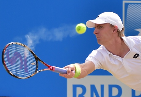 Anderson, smoking forehand return.