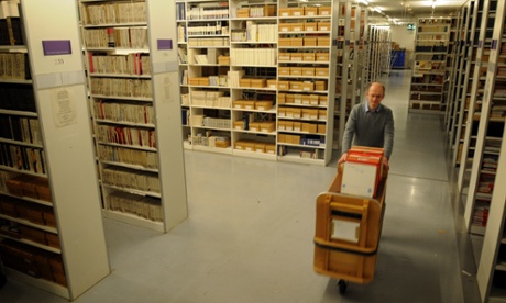 A librarian moves recordings in the British Library’s 6.5m-strong archive of what our lives sound like.