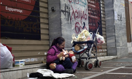 Homelessness in Greece has soared by an estimated 25% since the eurozone economic crisis began in 2009.