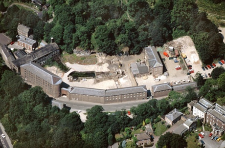 Cromford Mills in Derbyshire, built by Richard Arkwright at the beginning of the industrial revolution.
