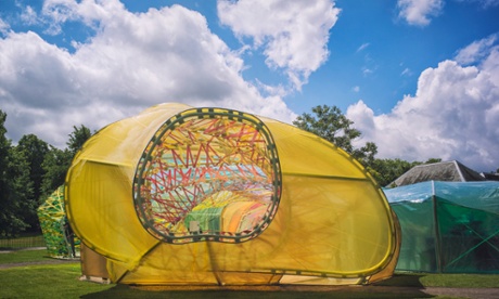 Step inside a ‘trippy womb’ ... the 2015 Serpentine pavillion, designed by Spanish architects Selgas Cano