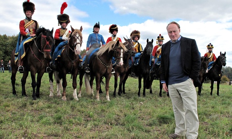 Andrew Roberts and recruits for a battle of Borodino re-enactment … Napoleon