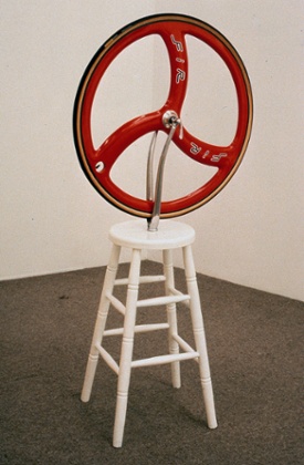 Gillian Wearing's Remake of a ready made, 1990, from her degree show.