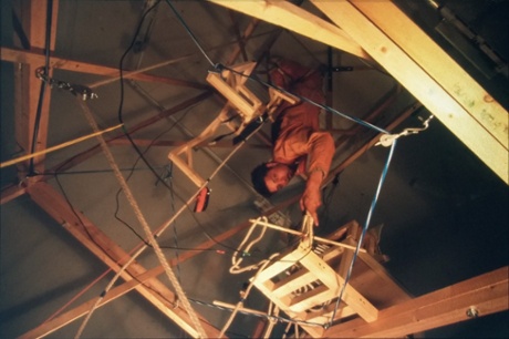 Conrad Shawcross's Belief Structure, 1999, from his Oxford degree show.