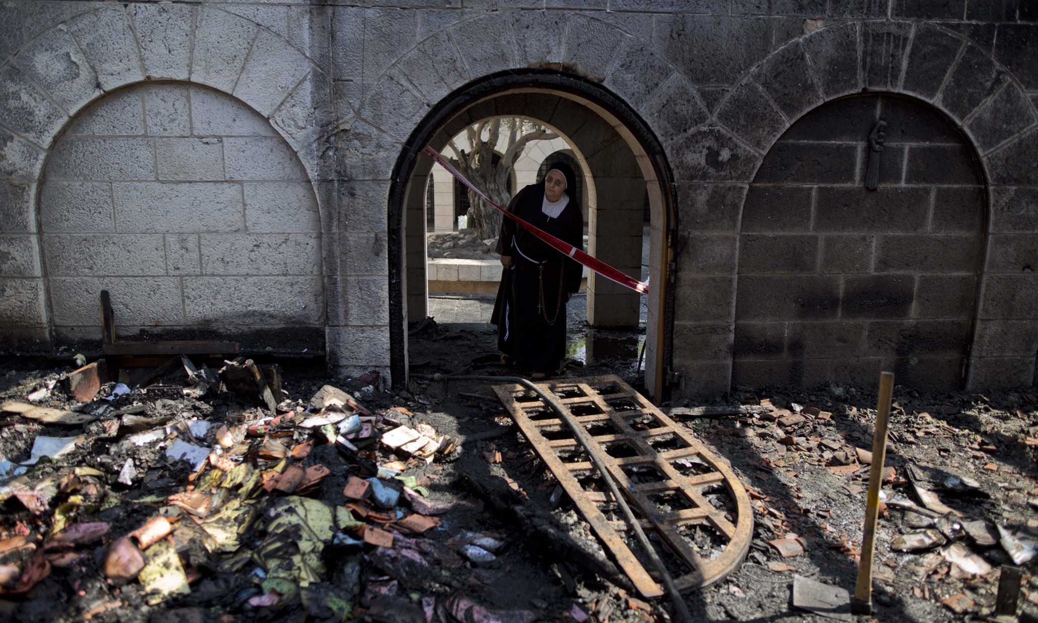 Catholic arson attack on Israel church work of Jewish zealots