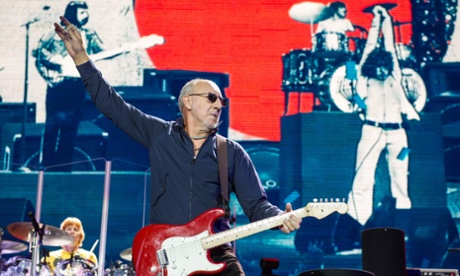 Pete Townshend on tour at the o2 in London with the Who Hits 50! in 2015