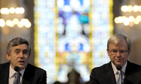 Gordon Brown and Kevin Rudd