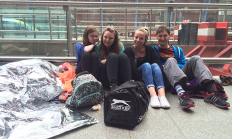 St Pancras students stayed overnight