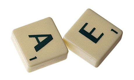 Scrabble tiles