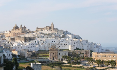 The medieval old town of Ostuni in Puglia, South Italy, is known as the White Town or La Citta Bianco