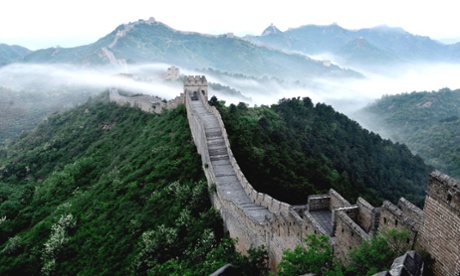 Great Wall in cloud after a rainfall in Chende