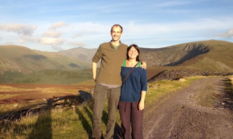 Nicola with Rollo in Snowdonia