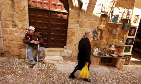 The old town in Rhodes.