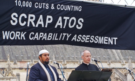 A demonstration in 2013 against the work capability assessment, the test used to decide whether disabled claimants are deemed fit to work.
