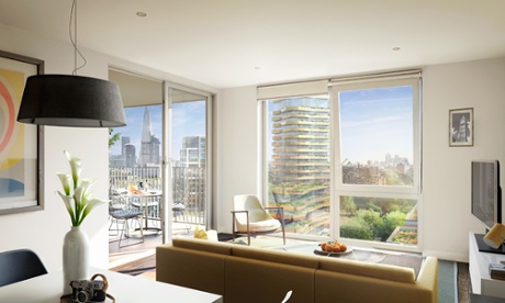 Visualisation of a finished Elephant Park flat.