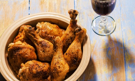 Chicken with romesco sauce