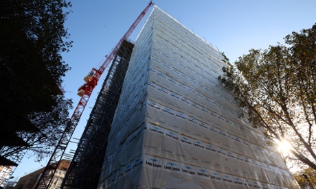 Building work on the new Elephant Park development in south London.