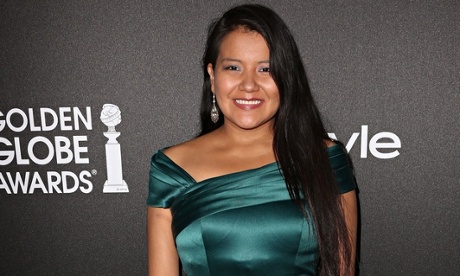 Misty Upham at the Golden Globe awards