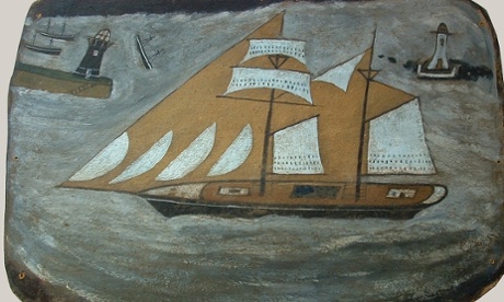 Schooner in St Ives Bay previously described as an Alfred Wallis.
