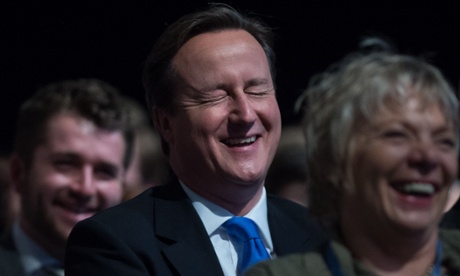 So lol: David Cameron showing mirth potential, at an earlier occasion among Tory friends.