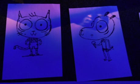 Live drawing at the Hay Festival 2015