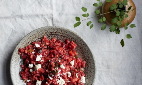 Beetroot and pearl barley ‘risotto’ 