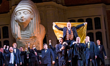 … Peter Auty, top, in Aida.