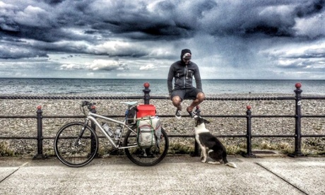 The pair have travelled the length and breadth of the UK on a specially adapted bike.