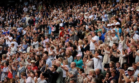 Wimbledon tennis crowd