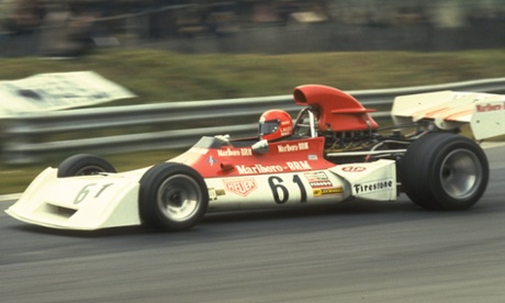 Niki Lauda in action during the British Grand Prix at the Silverstone in 1973.